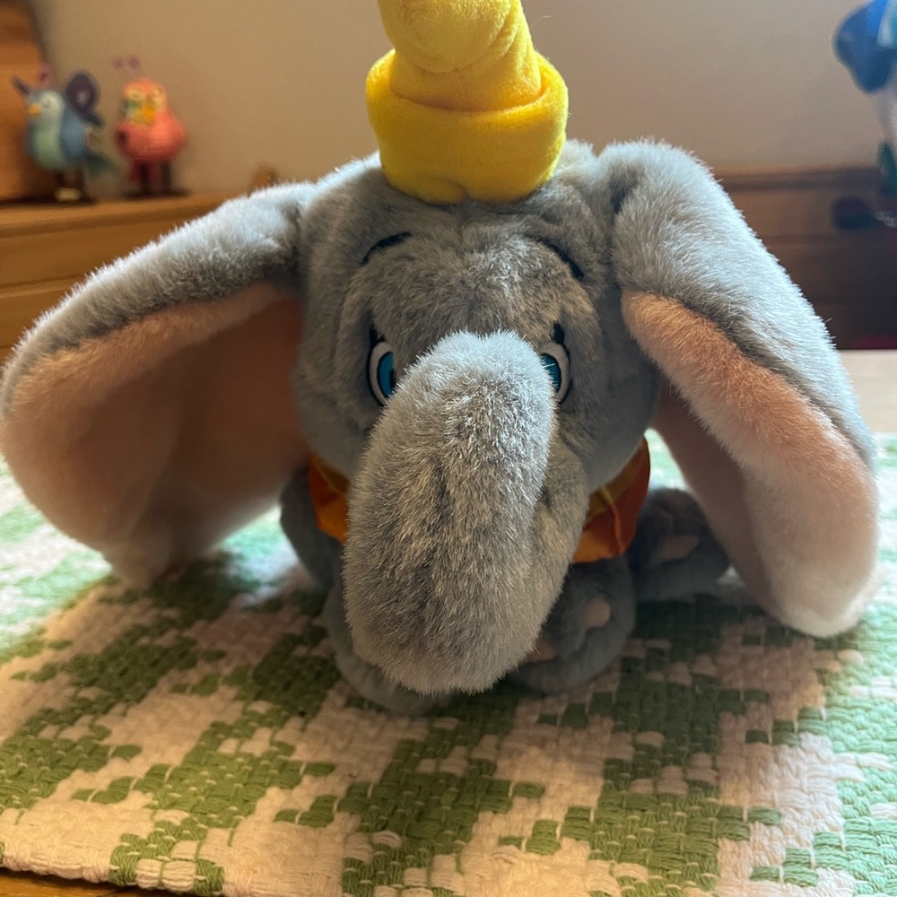 Disney Gray and Yellow Dumbo Plush Toy